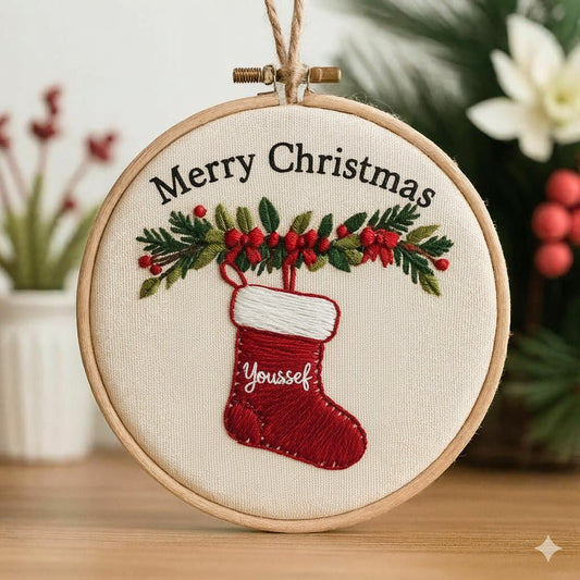 Christmas Hoop Embroidery